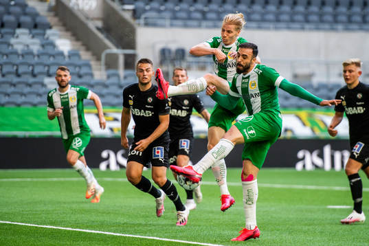 Hammarbys Gustav Ludwigson och Abdul Khalili