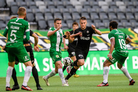 Hammarbys Jeppe Andersen och Örebros Benjamin Hjertstrand