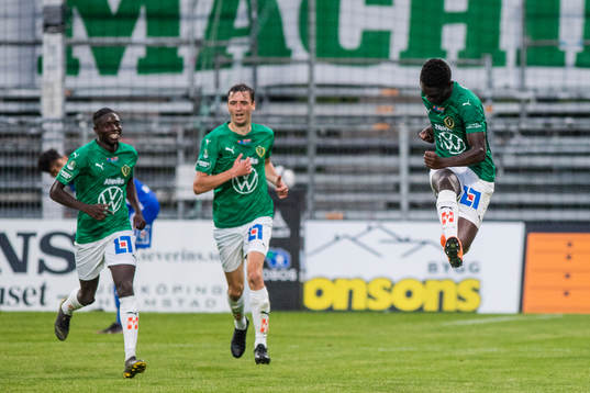 Jönköpings Eric Johana Omondi jublar