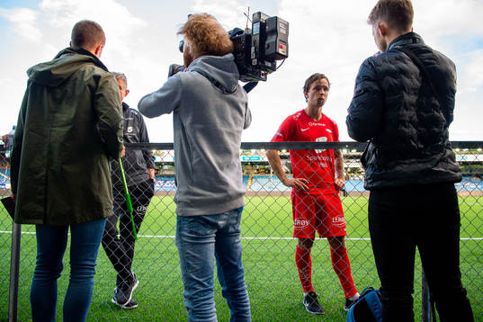 Fredrik Haugen of Brann looks dejected