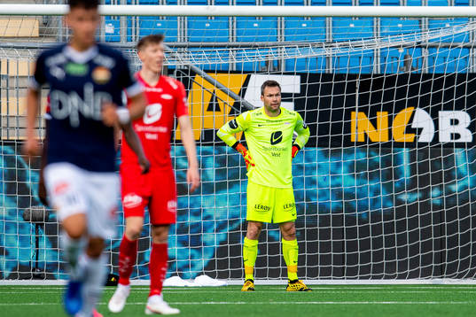 Goalkeeper Håkon Opdal of Brann looks dejected