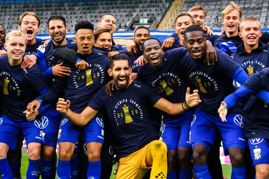 IFK Göteborgs målvakt Ioannis Anestis jublar