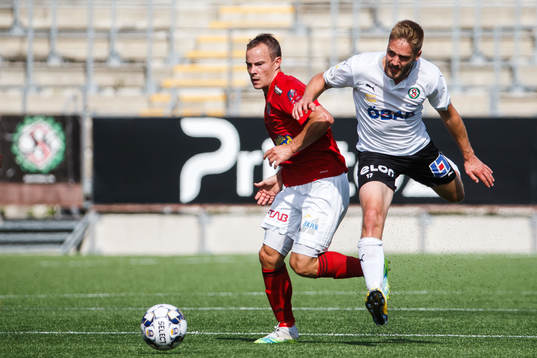 Falkenbergs Anton Wede och Örebros Johan Mårtensson