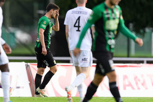 Varbergs Robin Tranberg deppar