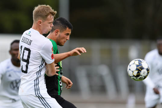 Östersunds Eirik Haugann och Varbergs Astrit Selmani