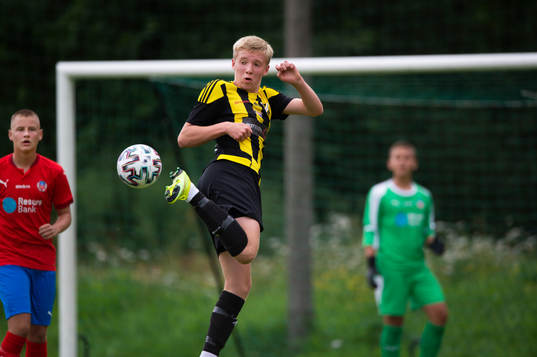 IFK Hässleholms Samuel Hansson  i matchen mellan IFK