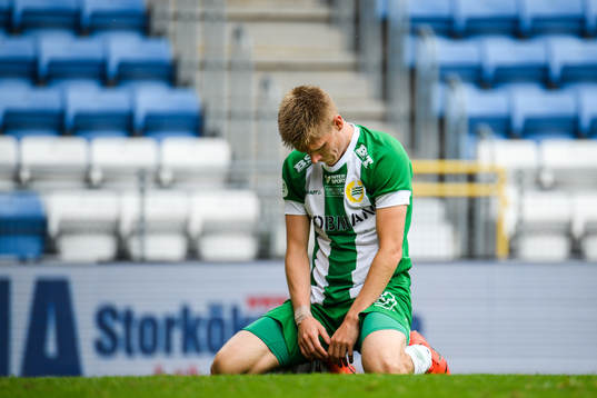 Hammarbys Aron Johansson deppar