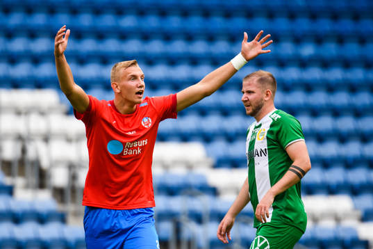 Helsingborgs Jakob Voelkerling Persson och Hammarbys