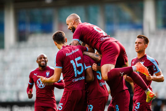 Malmö FFs spelare jublar