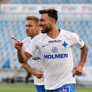 IFK Norrköpings Sead Haksabanovic jublar