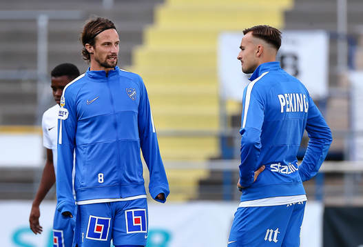 IFK Norrköpings Linus Hallenius och Henrik Castegren