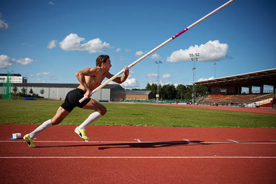 Swedish pole vaulter Armand Duplantis
