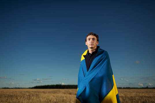 Swedish pole vaulter Armand Duplantis poses for a portrait