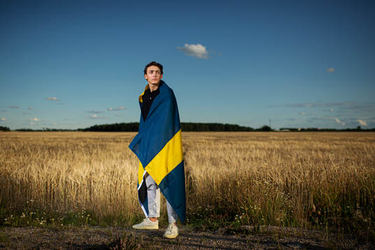 Swedish pole vaulter Armand Duplantis poses for a portrait