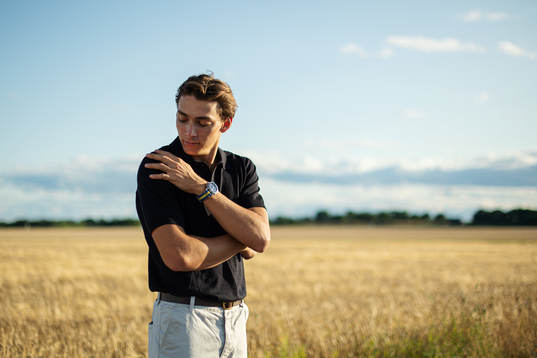 Swedish pole vaulter Armand Duplantis poses for a portrait