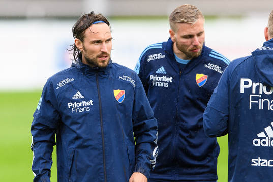 Djurgårdens Kevin Walker före fotbollsmatchen i