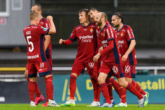 Djurgårdens spelare jublar