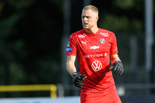 Halmstads målvakt Malkolm Nilsson Säfqvist