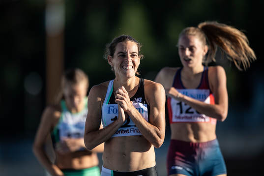 Esther Guerrero, Spanien, jublar när hon har vunnit