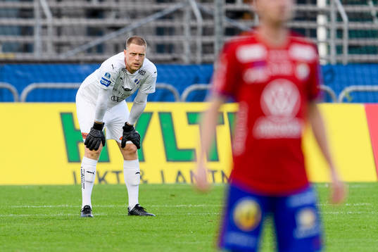 Halmstads målvakt Malkolm Nilsson Säfqvist