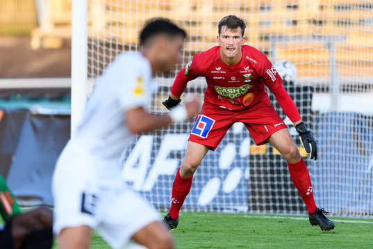 Varbergs målvakt August Strömberg