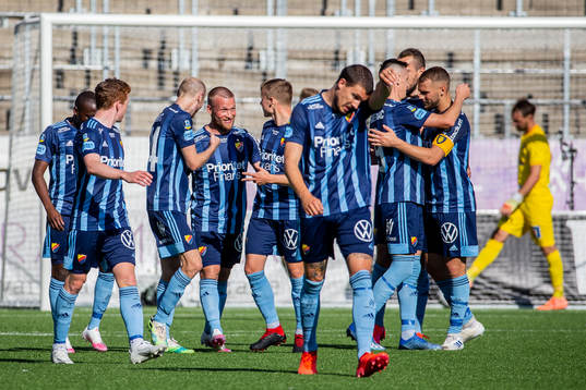 Djurgårdens Nicklas Bärkroth jublar
