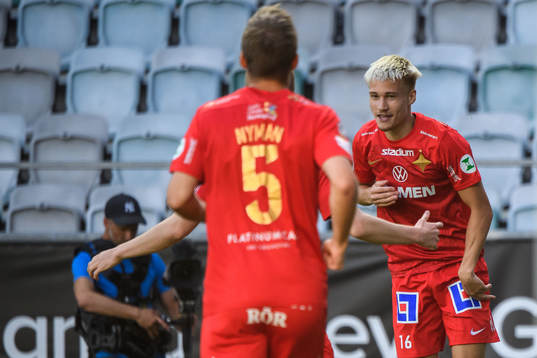 IFK Norrköpings Pontus Almqvist jublar