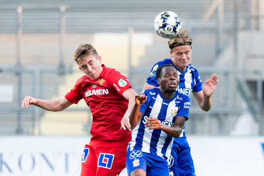 Nickduell mellan IFK Norrköpings Ísak Bergmann