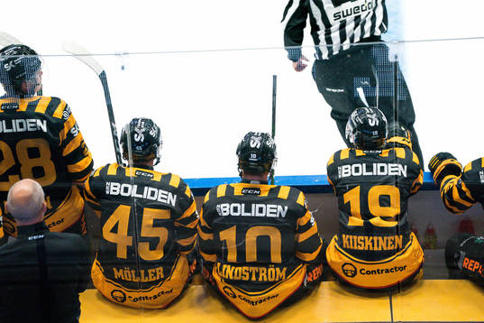 Skellefteås Oscar Möller, Joakim Lindström  och Tuomas