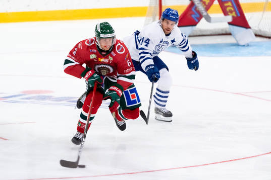 Frölundas Mattias Norlinder och Leksands Oskar Lang