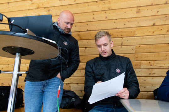 Frölundas målvaktstränare Kristoffer Martin och
