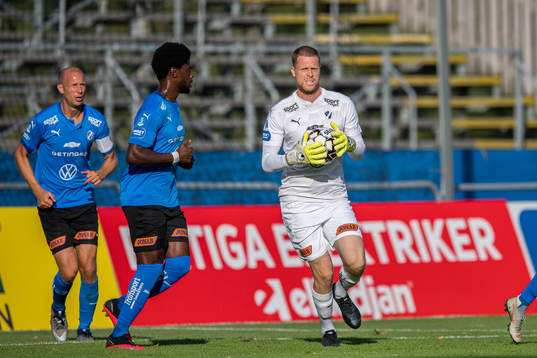 Halmstads målvakt Malkolm Nilsson Säfqvist