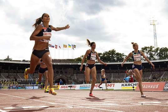 Amalie Iuel of Norway, Lea Sprunger of Switzerland and Sara