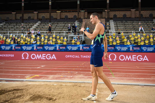 Thobias Montler of Sweden looks dejected