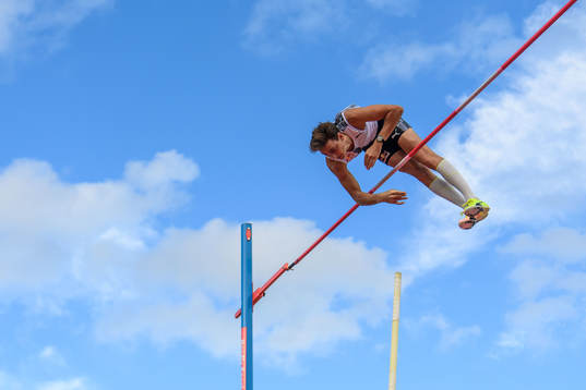 Armand Duplantis of Sweden clears 6,01 when competing in