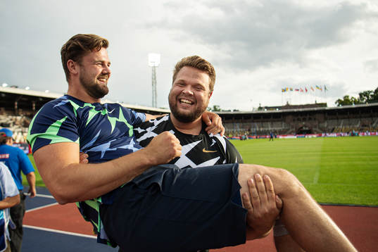 Simon Pettersson of Sweden and Daniel Ståhl of Sweden