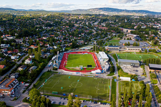 General view of Nadderud stadion