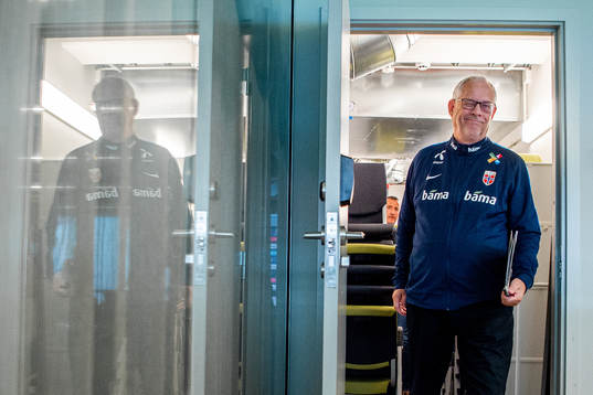 Lars Lagerbäck, head coach of Norway