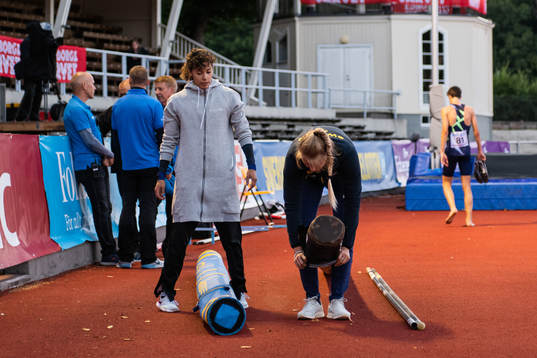 Angelica Bengtsson, Hässelby SK, och Michaela Meijer,