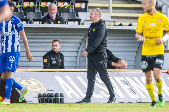 Mjällbys tränare Marcus Lantz