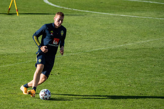 Dejan Kulusevski of the Swedish national football team