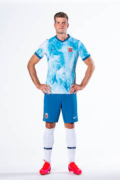 Alexander Sørloth of the Norwegian national football team
