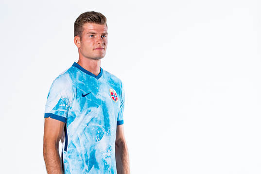 Alexander Sørloth of the Norwegian national football team
