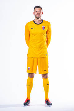 Goalkeeper Rune Almenning Jarstein of the Norwegian