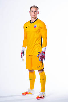 Goalkeeper Sondre Rossbach of the Norwegian national