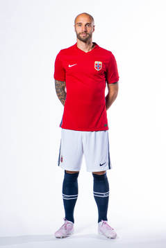 Tore Reginiussen of the Norwegian national football team