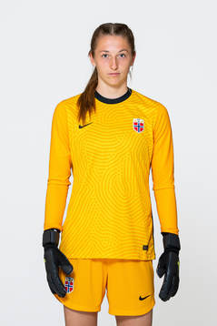 Goalkeeper Cecilie Hauståker Fiskerstrand of the Norwegian