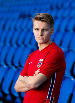 Martin Ødegaard of the Norwegian national football team