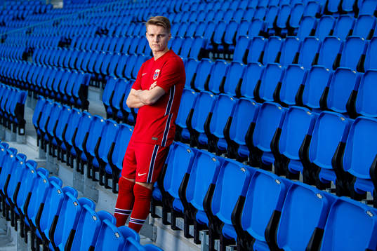 Martin Ødegaard of the Norwegian national football team