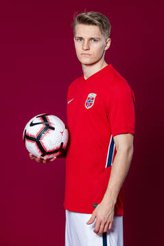 Martin Ødegaard of the Norwegian national football team